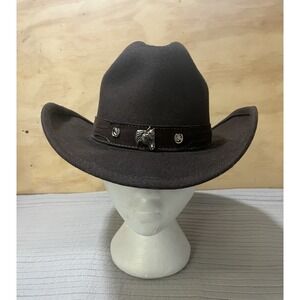 Cody James WOOL FELT Dark Brown Western Cowboy Hat Size XL Unisex Adult